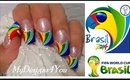 FIFA WORLD CUP NAIL ART SUMMER 2014 BRAZIL