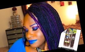 How to: Crochet Senegalese Twist Braids w/leave  out (Protective Style)