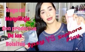 Ipsy VS. PlayBySephora Enero 2017- Hago mi Maquillaje Natural con Productos de las Bolsitas