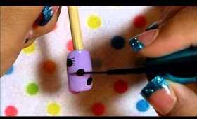 Nail Art: Hangin' Spiders