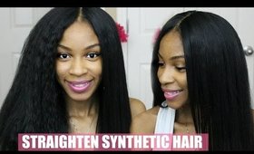 How to Straighten Synthetic Hair