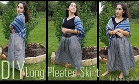DIY Long Pleated Skirt {Beginner}