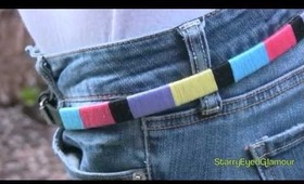 Spring DIY: Color-Blocked Belt!