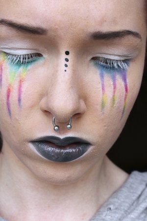 Update since my last "cry a rainbow" make up