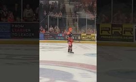 ( Sheffield Steelers ) Michael Davies banter with goal peg 😂