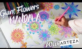 HUGE MANDALA with ARTEZA (Pencils & Pens) Try with you!