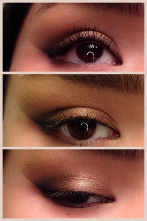This is the look for my next video coming out on monday. It is a bronze smoky eye with a dramatic outer edge.