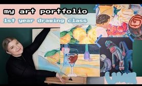 My Art Portfolio 🎨 First Year University Drawing Class
