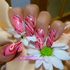 Breast cancer awareness nail design