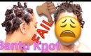 Bantu Knot Out FAIL// Type 3b Medium Length Natural Hair