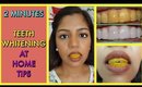 In 2 Minutes How To Whiten Teeth At Home {Hindi} | SuperPrincessjo