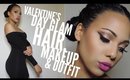 Valentine's Day Hair, Makeup & Outfit Collab w CarolaneCP | Ashley Bond Beauty