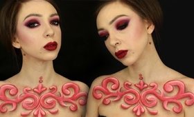 ♣ BODYPAINTING   baroque swirls   malujemy razem 1