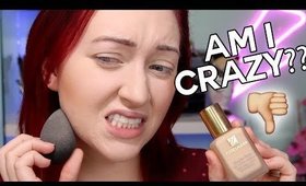 Trying a TOP RATED Foundation.. and it SUCKS :( :( | Foundation Test Over Acne