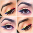  Rainbow Eyeliner Tutorial Alana D s alanadawn Photo 