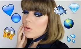 Glittery Navy Makeup Tutorial