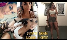 GRWM Summer Glam | Makeup + OOTD | + NYC Meet & Greet