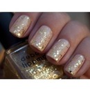 Gold Glitter Nails