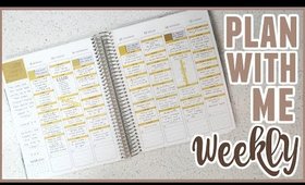 Weekly Plan With Me In My Erin Condren LifePlanner (using a vertical as an hourly)