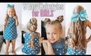 5 Easy Hairstyles for Girls | Summer Hair Ideas for Little Girls!!