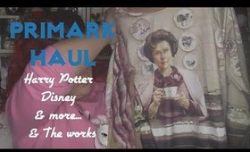 Primark Haul -  Disney, Harry Potter + more & The  Works