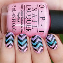 Gradient Nails with Chevrons