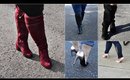 Wide Calf Thigh High & Shoe Try-On Haul | Fall 2018 Lookbook