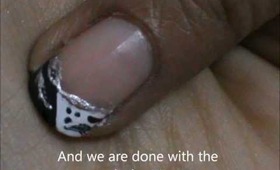 Shimmer French Tip - Easy Nail Design- easy nail art for short nails- nail art tutorial- beginners