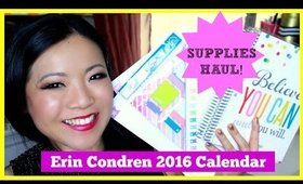 ERIN CONDREN Life Planner 2016 & Supplies HAUL!