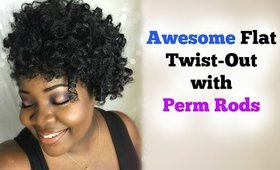 EASY Flat Twists & Perm Rods on Natural Hair |TheMindCatcher