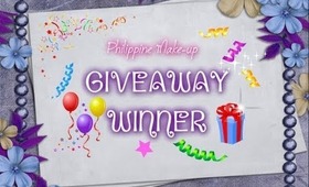 Giveaway Winner  (Philippine Make-up)