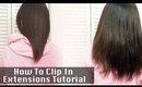 How To Put In Clip In Hair Extensions| Irresistible Me