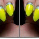 Yellowish long pretty nails 