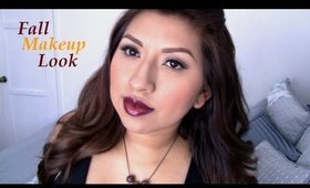 Simple Fall Makeup Look (Vampy Lips)