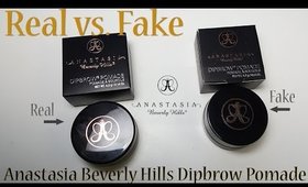 Real vs  Fake: Anastasia Beverly Hills Dipbrow Pomade