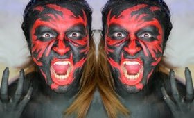Black & Red Insidious Demon Makeup Tutorial