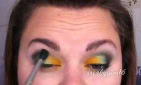 Buttercups & Green Leaves. Yellow & Green Makeup Tutorial