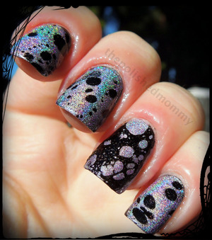 Thank you so much cutepolish for this awesome idea! http://www.thepolishedmommy.com/2013/01/spotted-rainbow.html