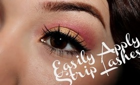 QUICK TIP: super easy way to apply a full strip lashes