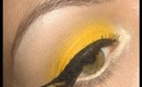Make-up tutorial : How-to Yellow eye shadow and red lips