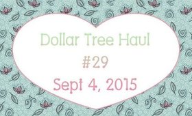 Dollar Tree Haul #29 | September 4, 2015 | PrettyThingsRock