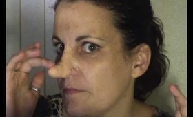 How to make a fake nose using nose putty