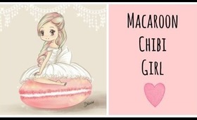 The Food Chibi Series - Macaroon Girl (Speed Drawing)
