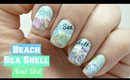 Beach Sea Shell Nail Art! *using water decals*