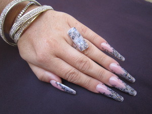 Hi i'm a french nail artist 
all my creation on: http://www.facebook.com/nailart.by.vanessa.d
if you like my work share it on your facebook page
see you soon
VANESSA