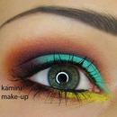 Colorful makeup