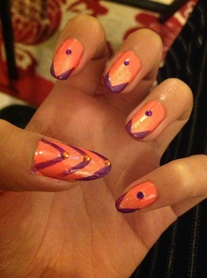 I was bored and did my nails. lol