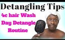 Tips on Detangling Natural Hair using Tools | 4c Low Porosity Hair