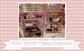 Dollar Tree DIY | Plastic Makeup Organizers | PrettyThingsRock