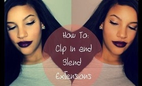 How To: Clip In & Blend Extensions with Short Hair  (Talk Through) | Beautynthebronzer